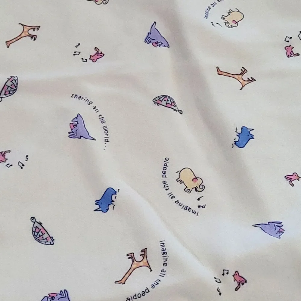 Carters John Lennon receiving Blanket Yellow 2001 sharing all the world Y2K yoko